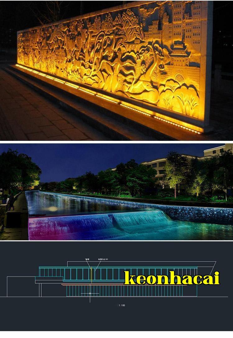 Nhiệm vụ cốt lõi của nhà sản xuất đèn rửa tường đầy màu sắc: Tạo hiệu ứng ánh sáng và bóng đổ